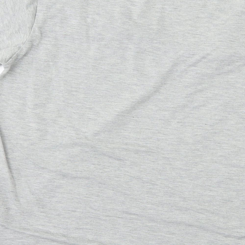 PRETTYLITTLETHING Womens Grey Basic T-Shirt Size 10