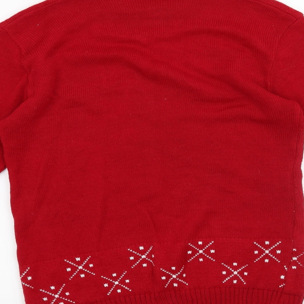 Gazelle Womens Red Pullover Jumper Size S