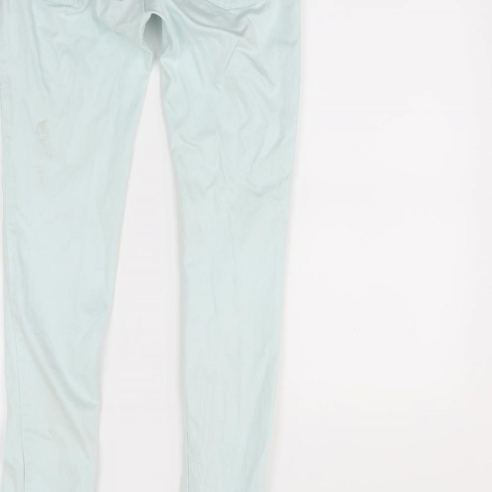 Zara Womens Green Skinny Jeans Size M L28 in