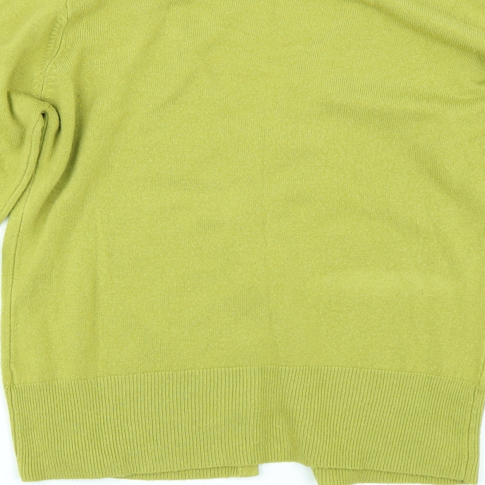 TU Womens Green Cardigan Jumper Size 2