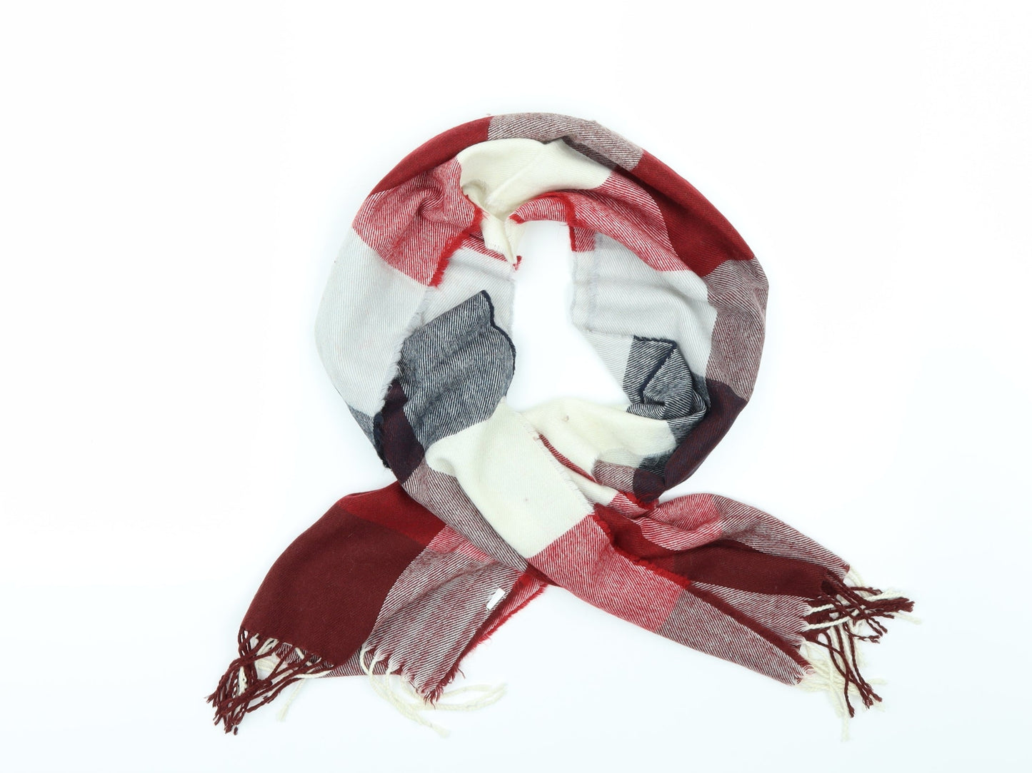 Preworn Unisex Multicoloured Check Scarf