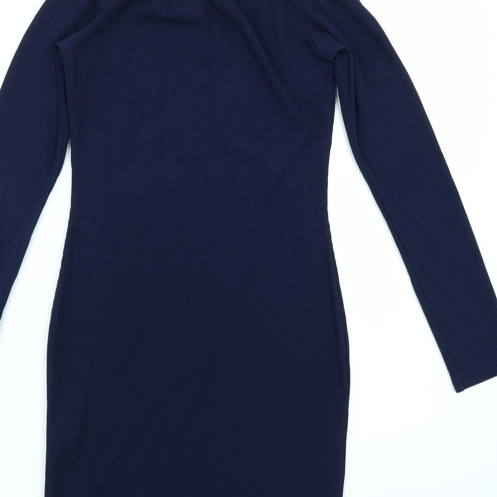 boohoo Womens Blue Bodycon Size 8