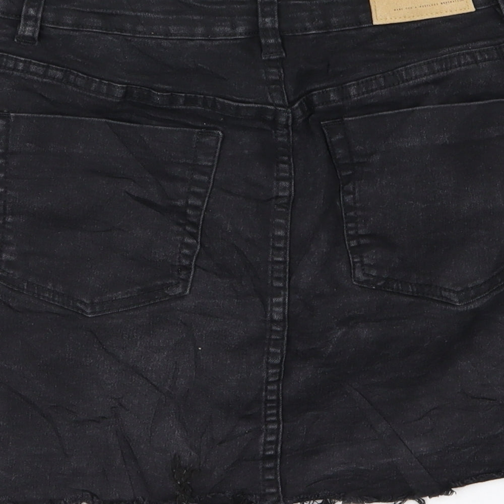 FACTORIE Womens Black Denim A-Line Skirt Size 8