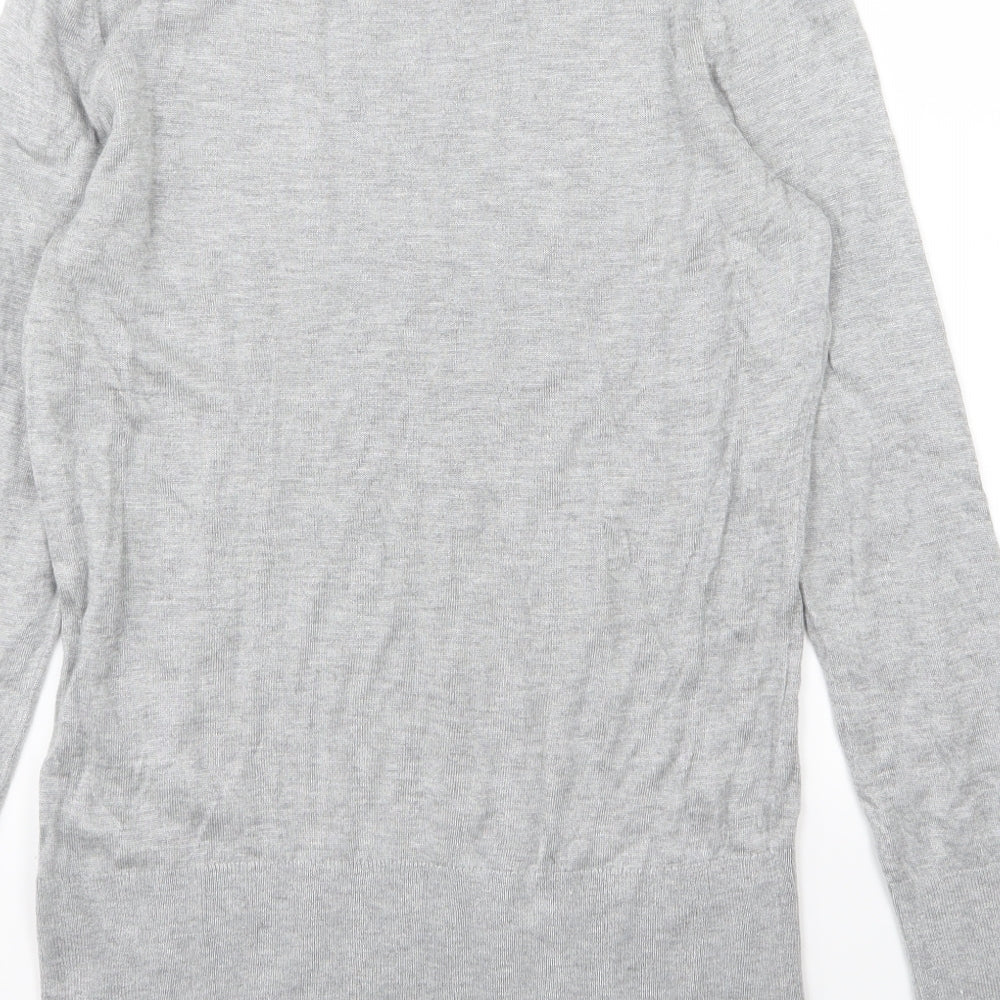 H&M Womens Grey Knit Pullover Jumper Size L