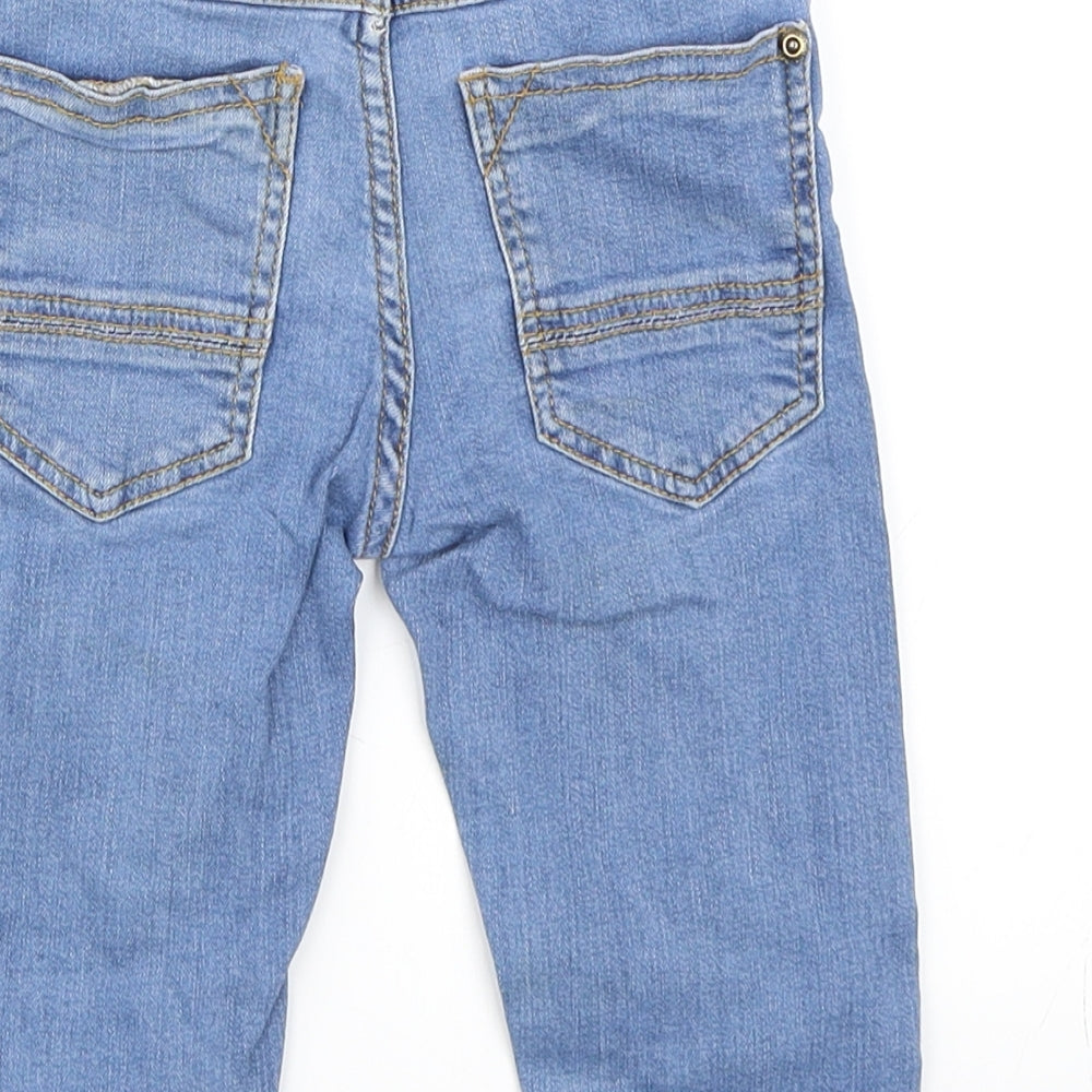 Vertbaudet Girls Blue Denim Straight Jeans Size 8 Years
