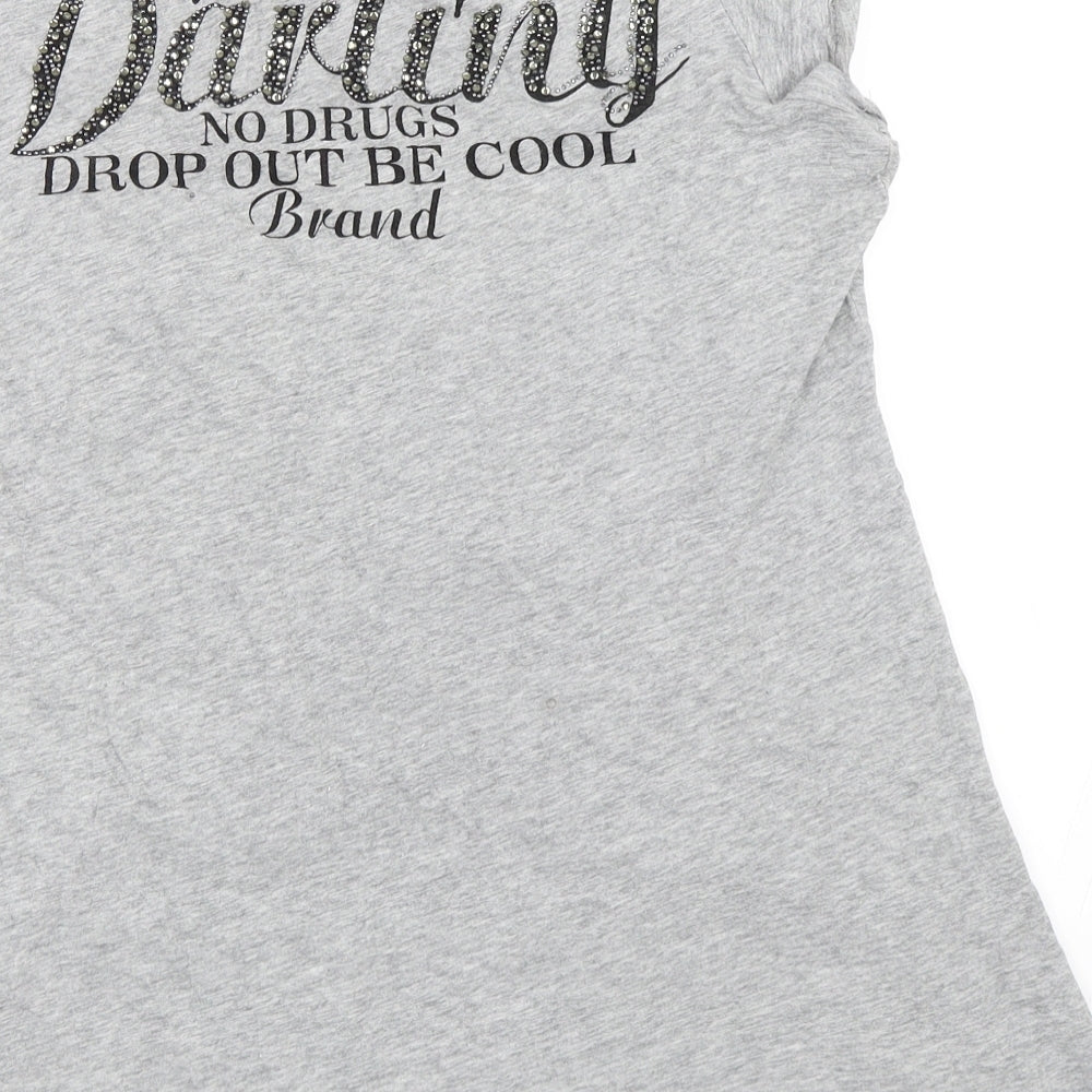 RB Womens Grey Basic T-Shirt Size M