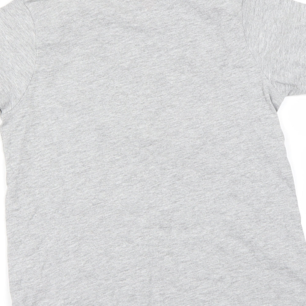Preworn Girls Grey Basic T-Shirt Size 12 Years