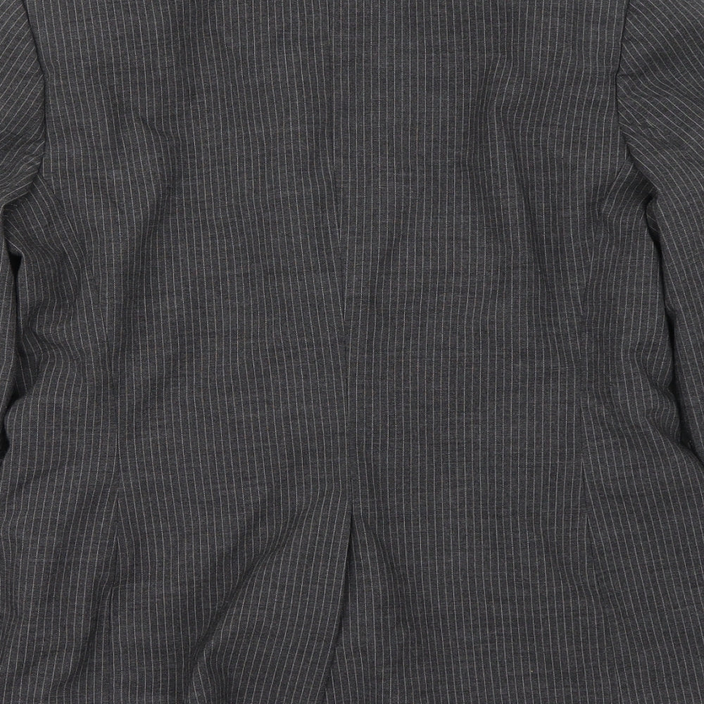 H&M Womens Grey Jacket Blazer Size 12