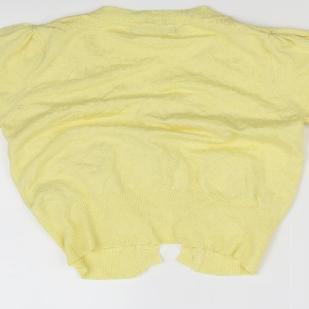 Atmosphere Womens Yellow Cardigan Jumper Size 10