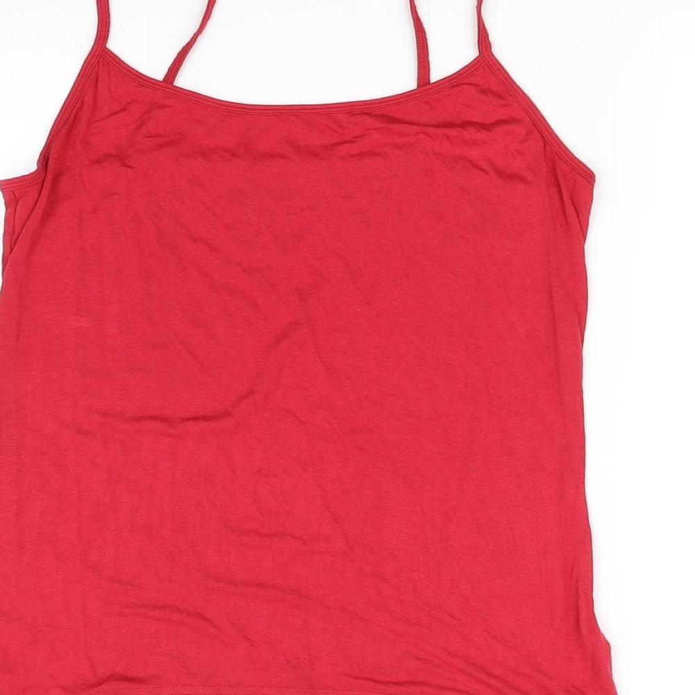 Preworn Womens Red Basic T-Shirt Size S