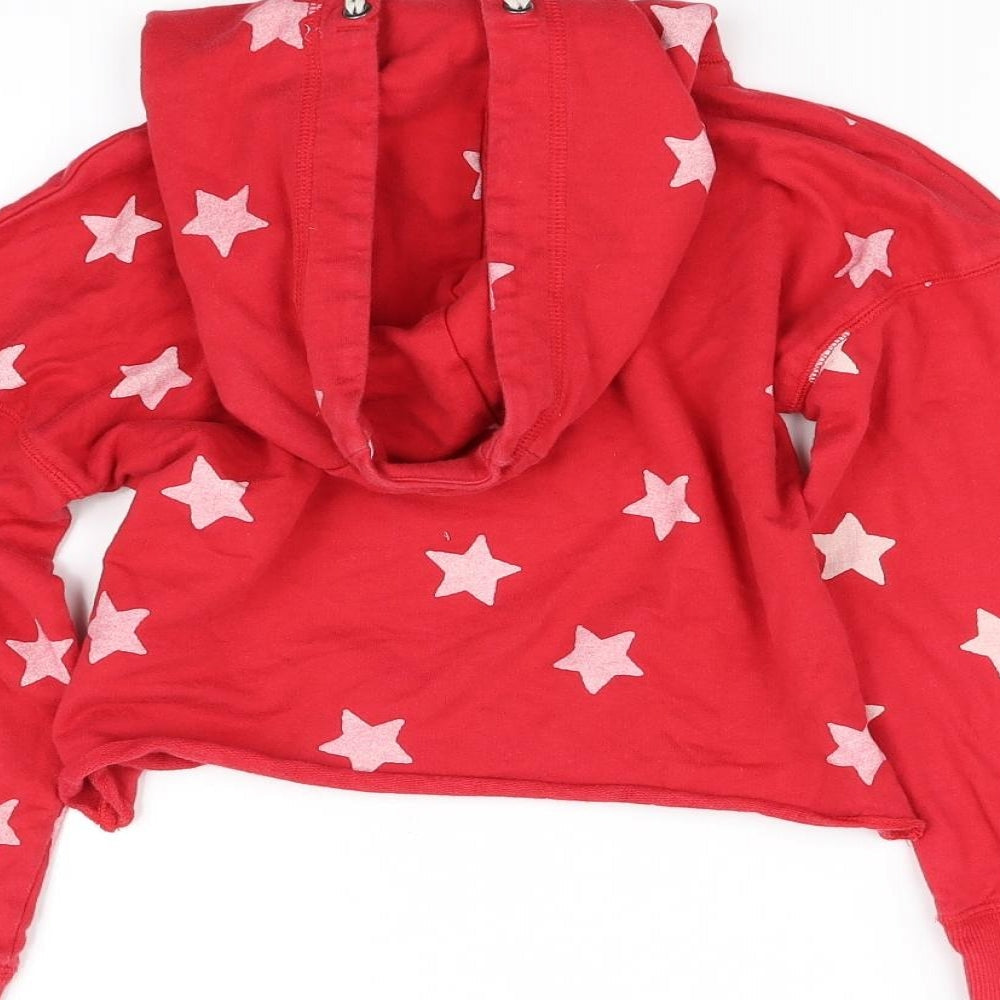 I Love Girlswear Girls Red Pullover Hoodie Size 8 Years