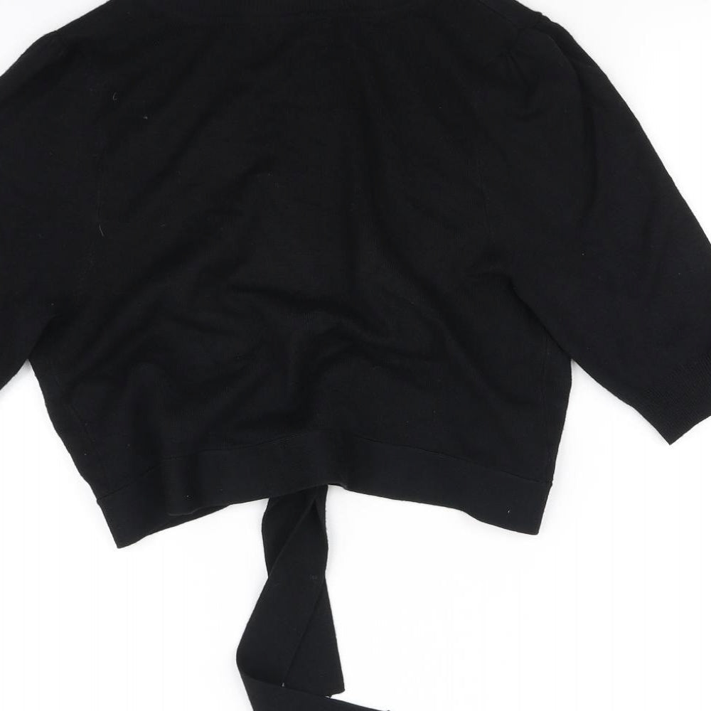 Marks & Spencer Womens Black Basic Blouse Size 8