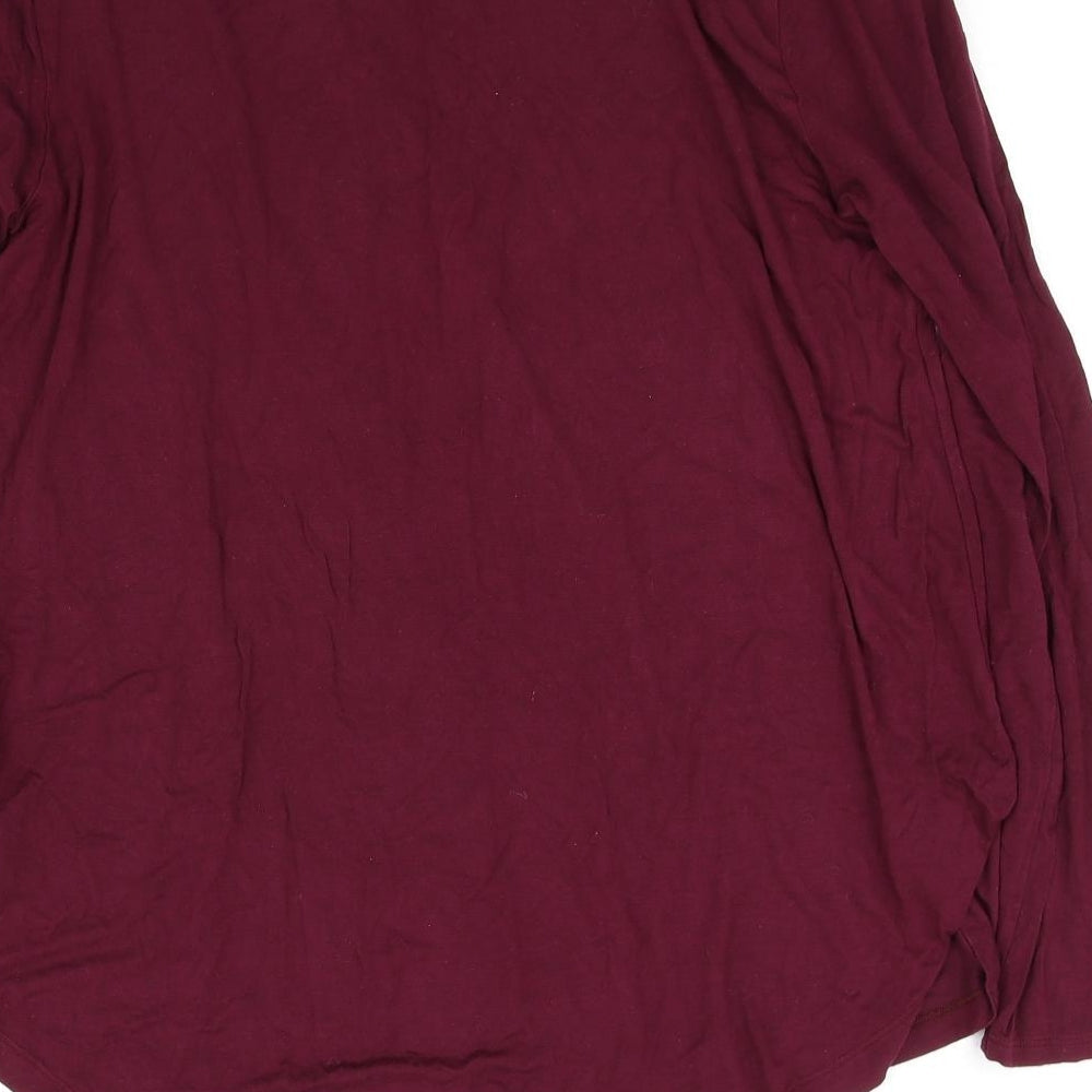 luxe luxueux Womens Red Basic T-Shirt Size L
