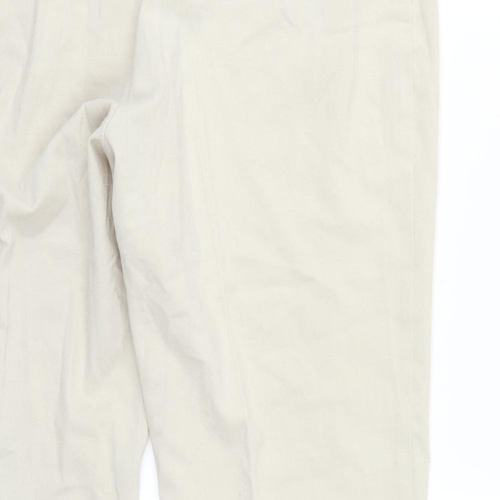 Marks & Spencer Womens Beige Trousers Size 18 L26 in