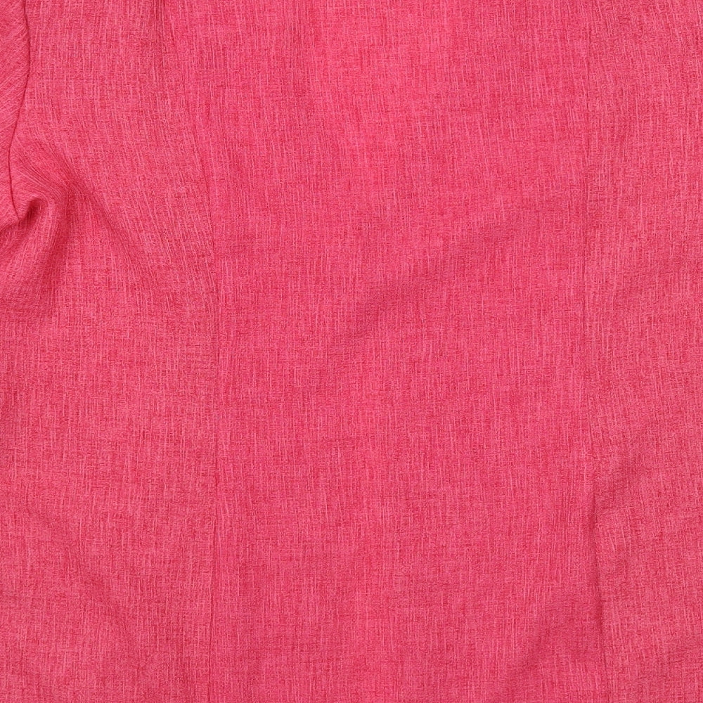 Frankenwalder Womens Pink Jacket Blazer Size 12