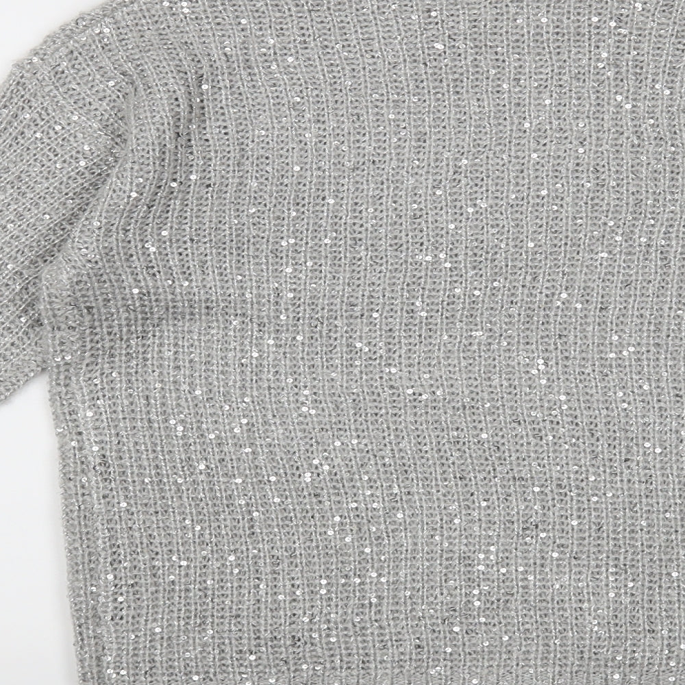 Atmosphere Womens Silver Pullover Jumper Size 8