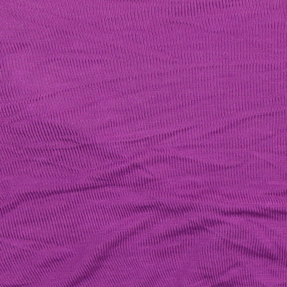 Eleganze Womens Purple Knit Cardigan Jumper Size XL