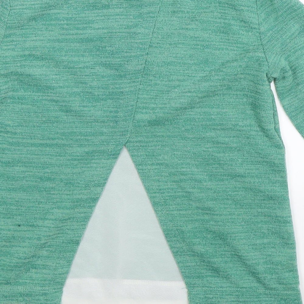 F&F Girls Green Pullover Jumper Size 9-10 Years