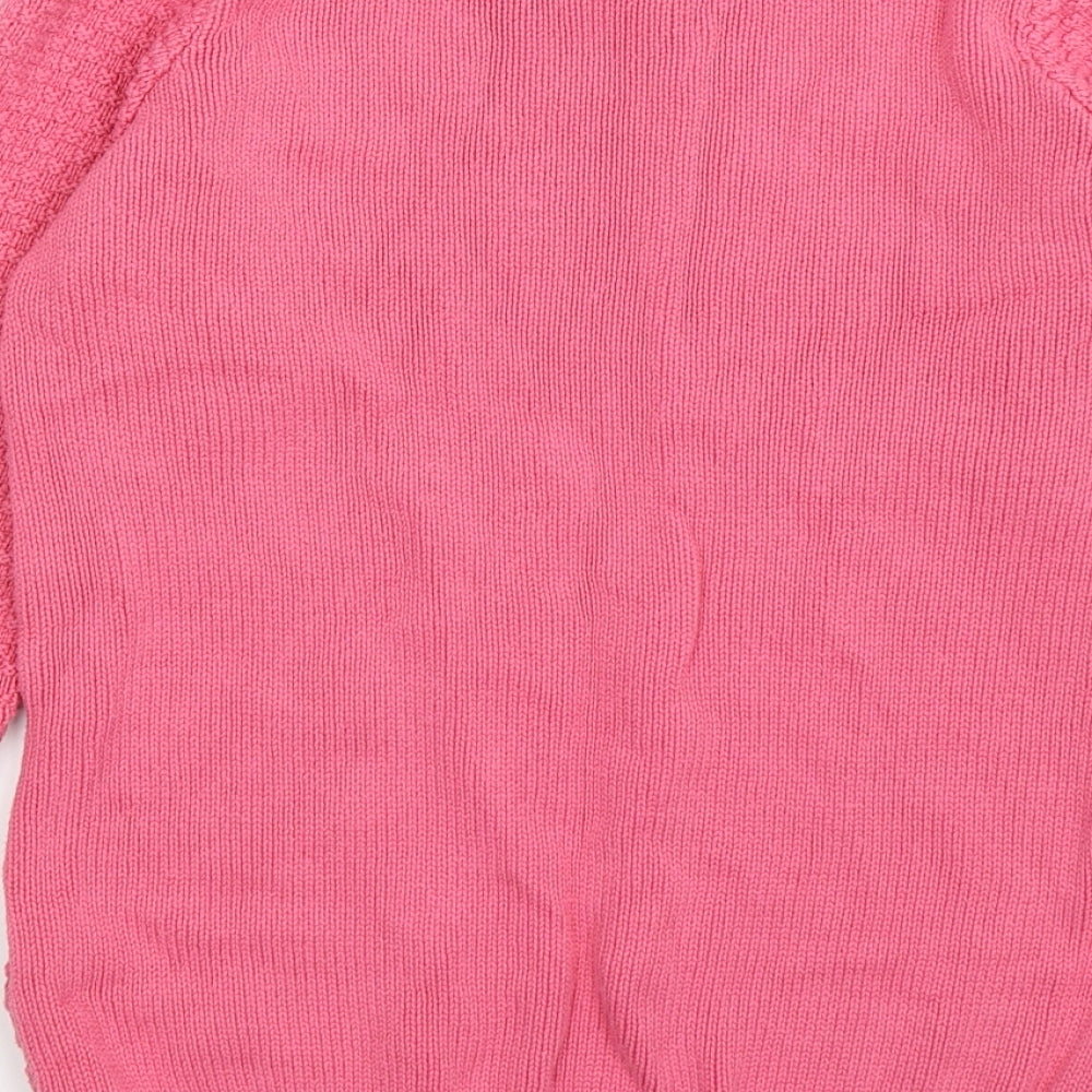 isle Womens Pink Knit Pullover Jumper Size S