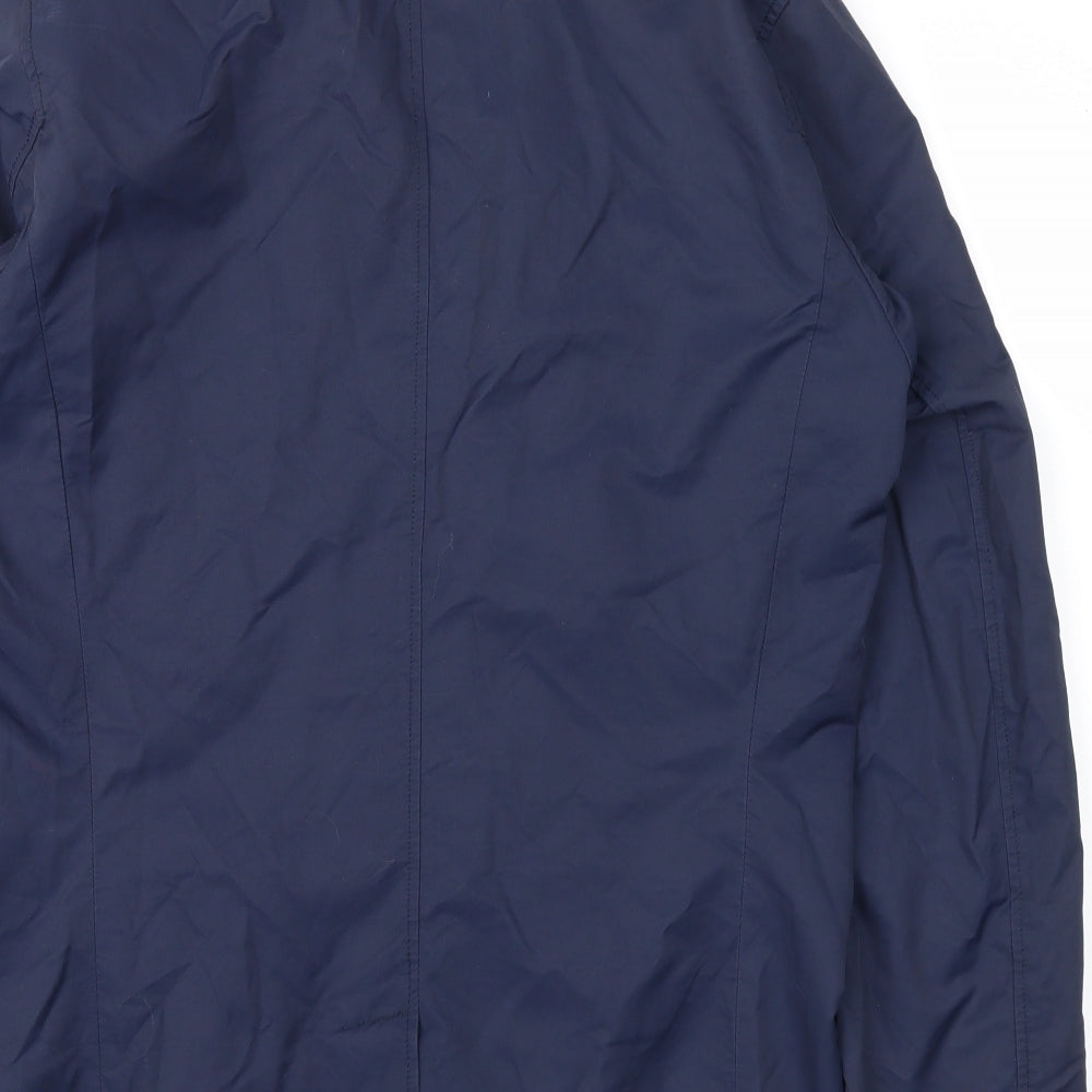Marks and Spencer Womens Blue Trench Coat Coat Size M