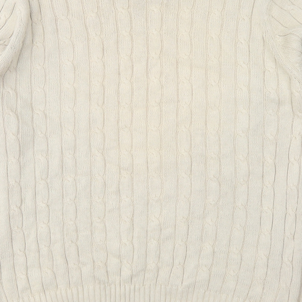 hutson harbour Womens Beige Pullover Jumper Size L