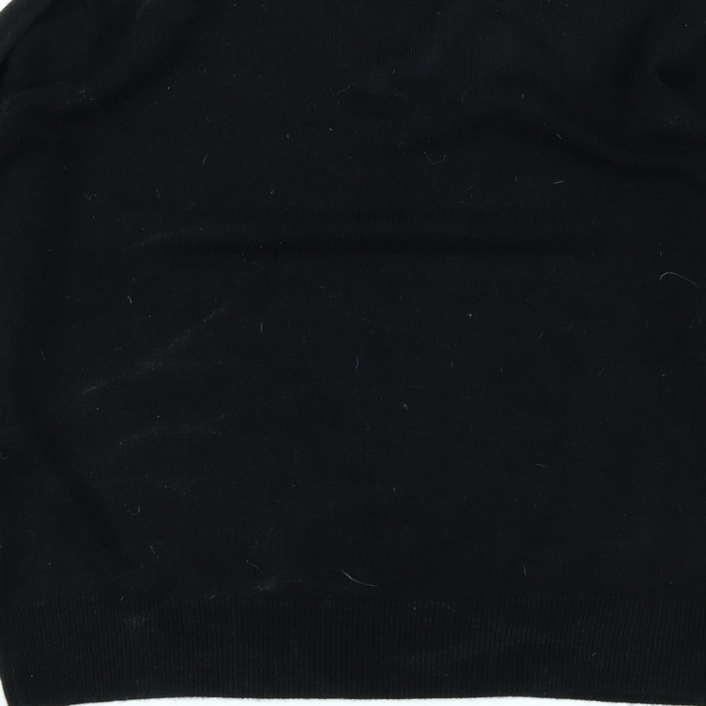 YS Collection Womens Black Pullover Jumper Size 16