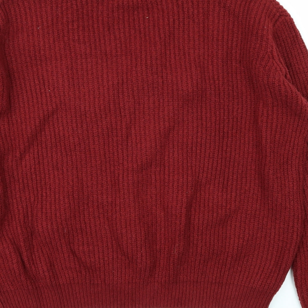 Brownie Womens Red Pullover Jumper Size S