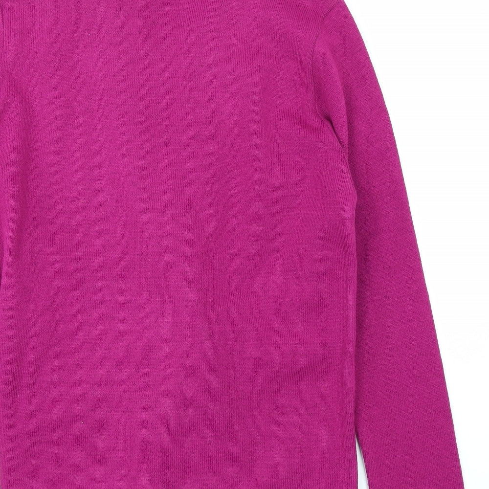 Envy Womens Purple Pullover Jumper Size M