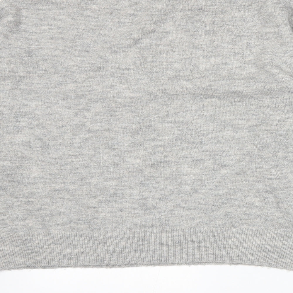 H&M Womens Grey Knit Pullover Jumper Size M