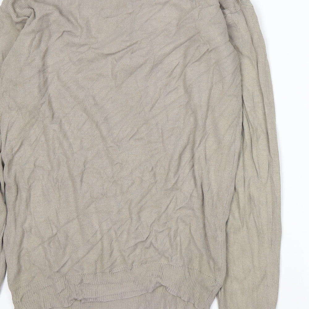 Matinee Mens Beige Pullover Jumper Size M