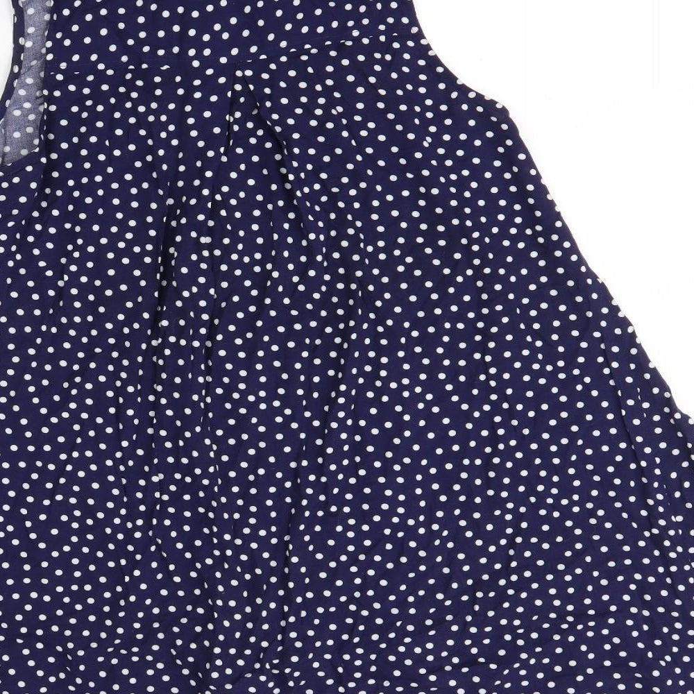 Sportsgirl Womens Blue Polka Dot Mini Size 8