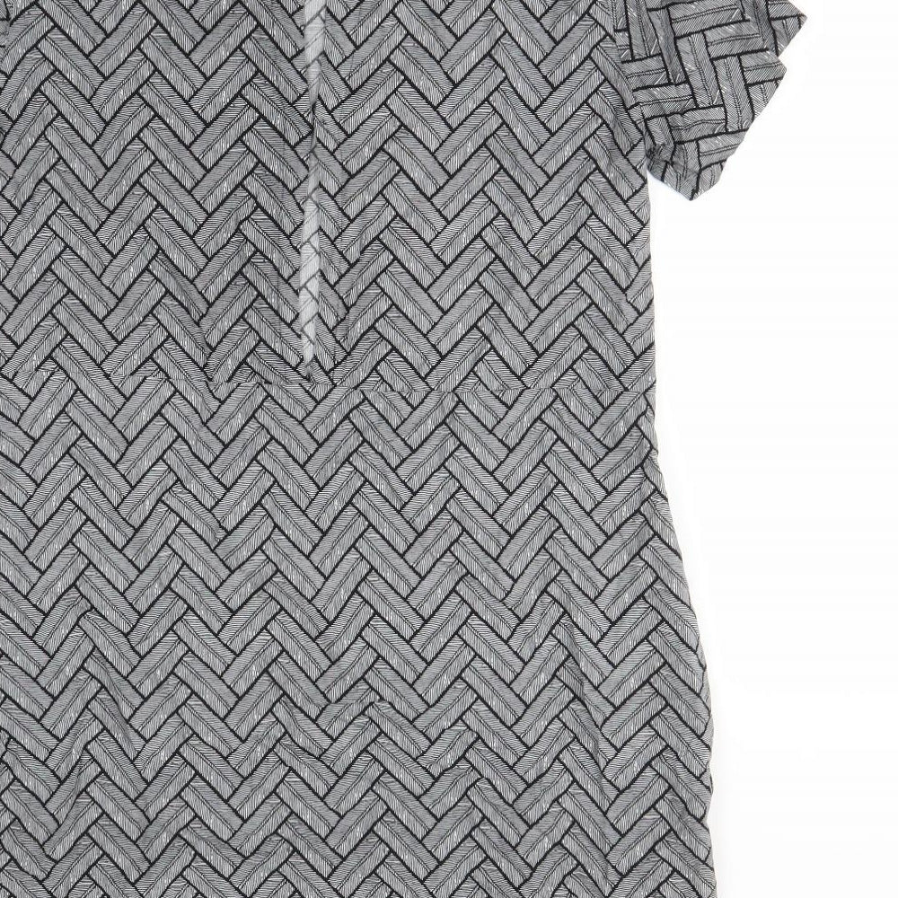 H&M Womens Multicoloured Geometric Mini Size 10