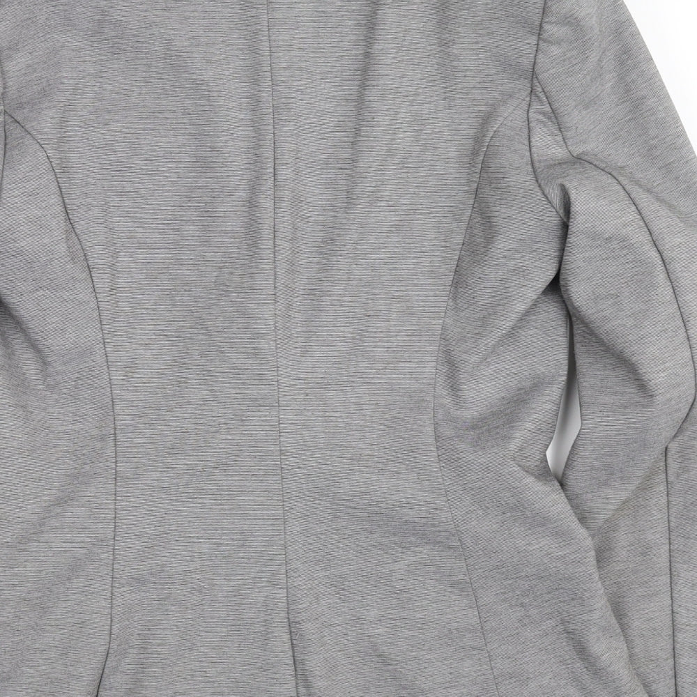 H&M Womens Grey Jacket Blazer Size 36
