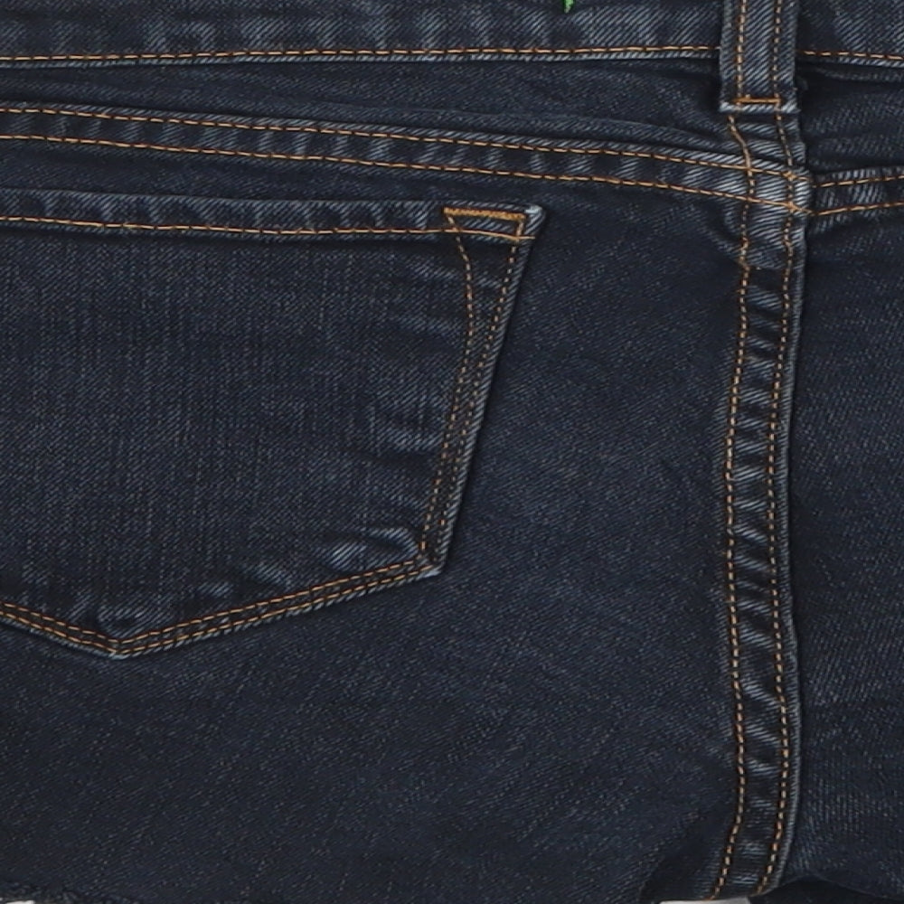 Preworn Womens Blue Denim Hot Pants Shorts Size 30 in