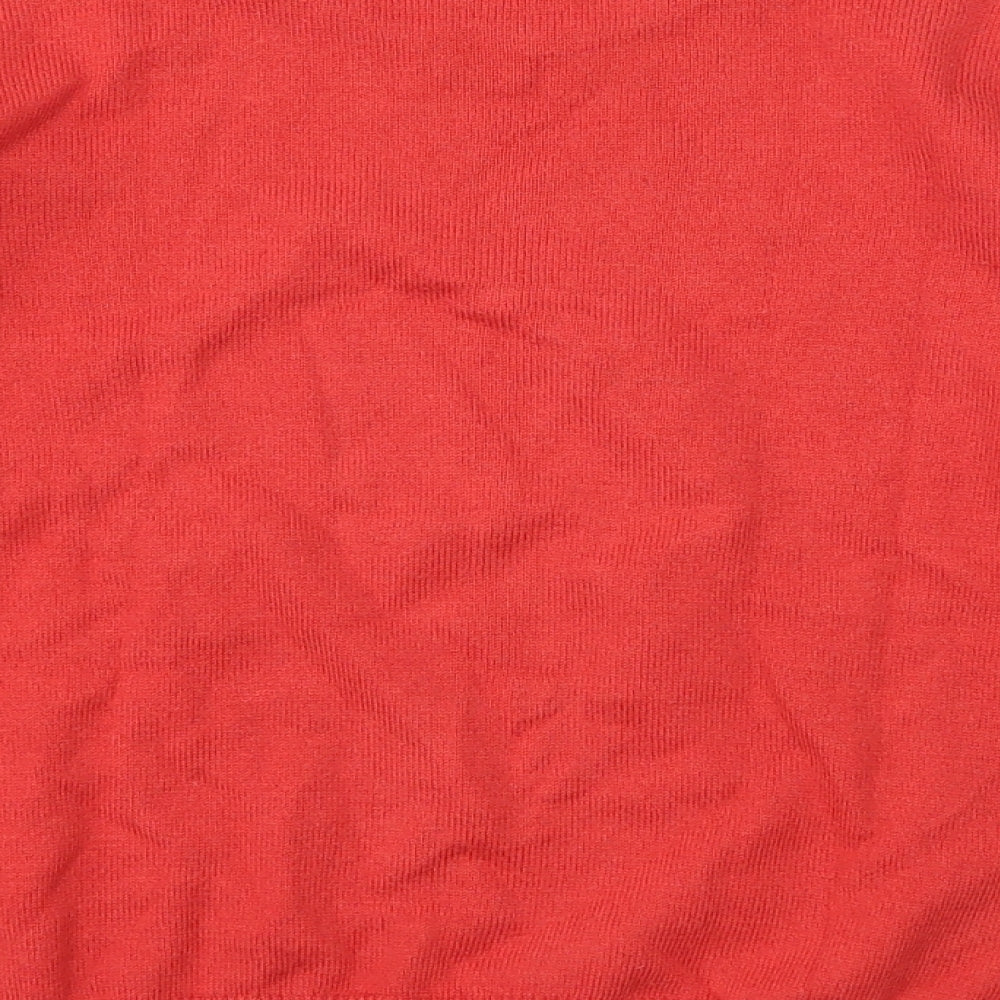 DPAM Boys Orange Knit Pullover Jumper Size 8 Years