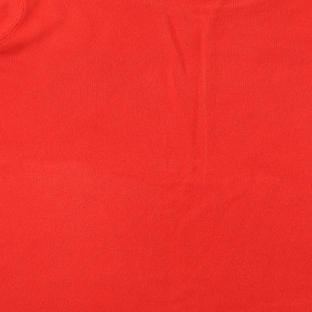 Primark Womens Red Knit Pullover Jumper Size 12