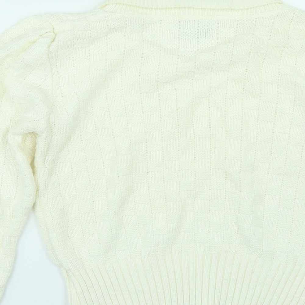 BHS Womens White Pullover Jumper Size 14
