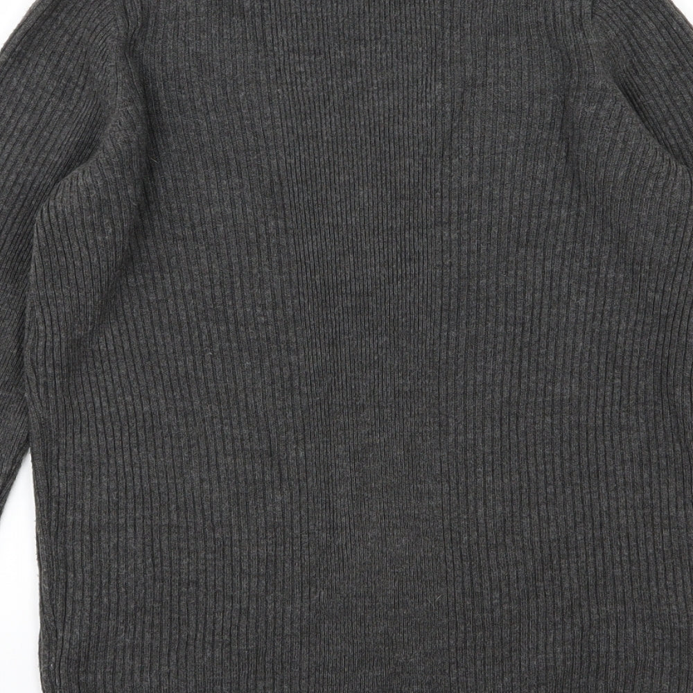 Marks and Spencer Womens Grey Knit Pullover Jumper Size 8