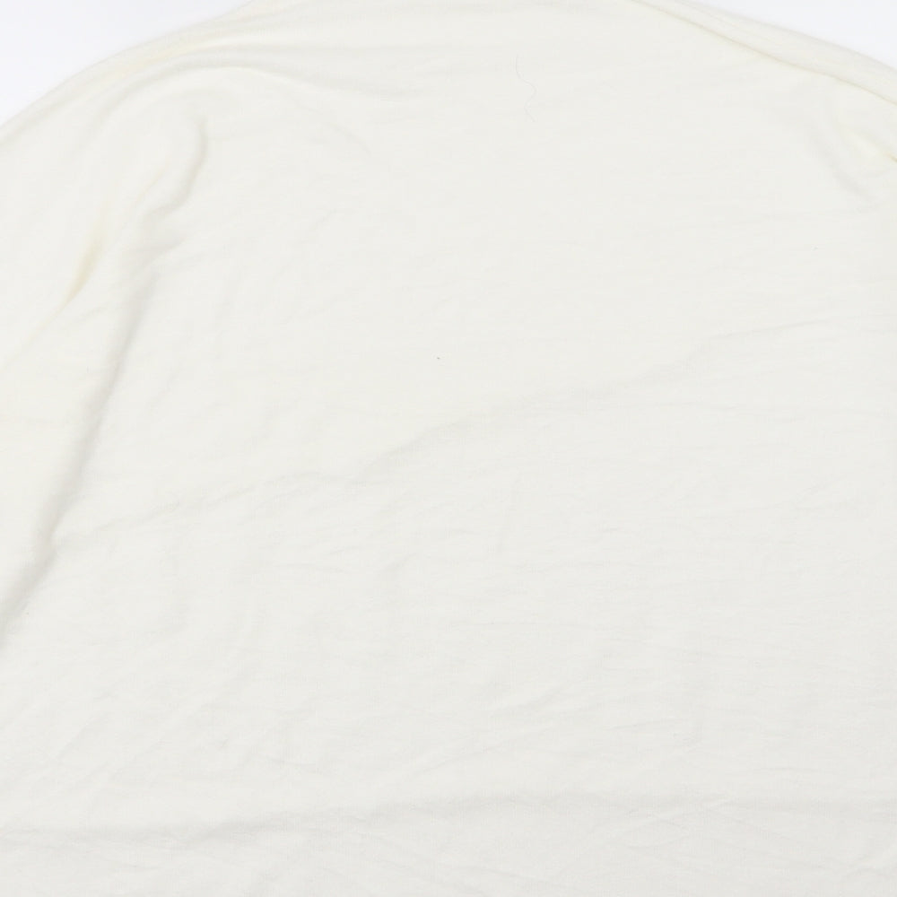 George Womens White Knit Pullover Jumper Size XL