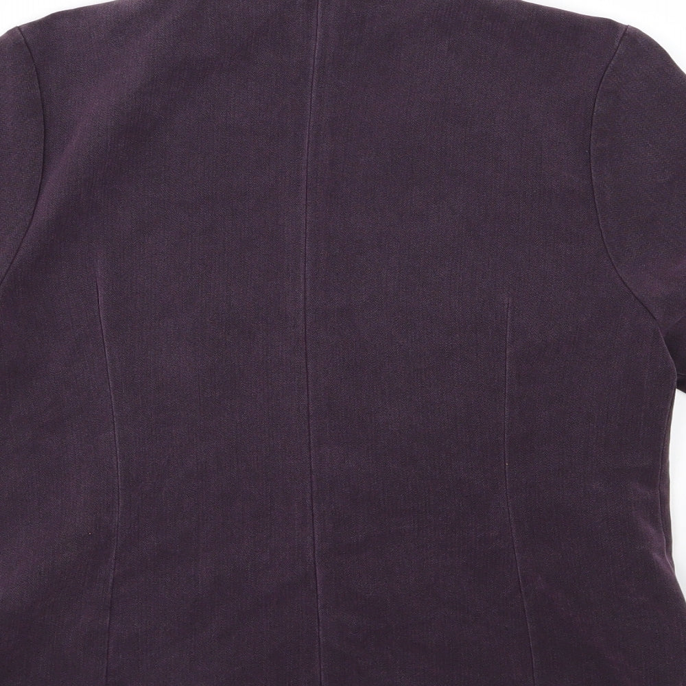 Perks Womens Purple Jacket Size 8