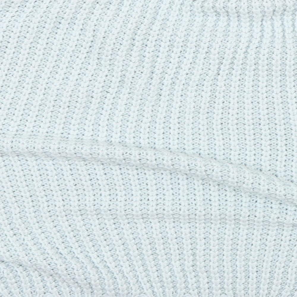 Topshop Womens Blue Knit Pullover Jumper Size 4