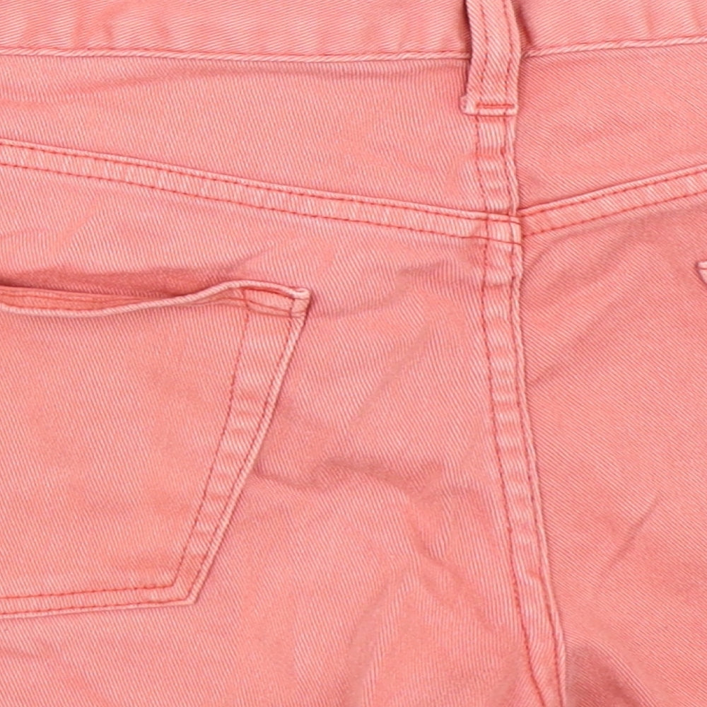 UNI QLO Womens Pink Denim Hot Pants Shorts Size 27 in