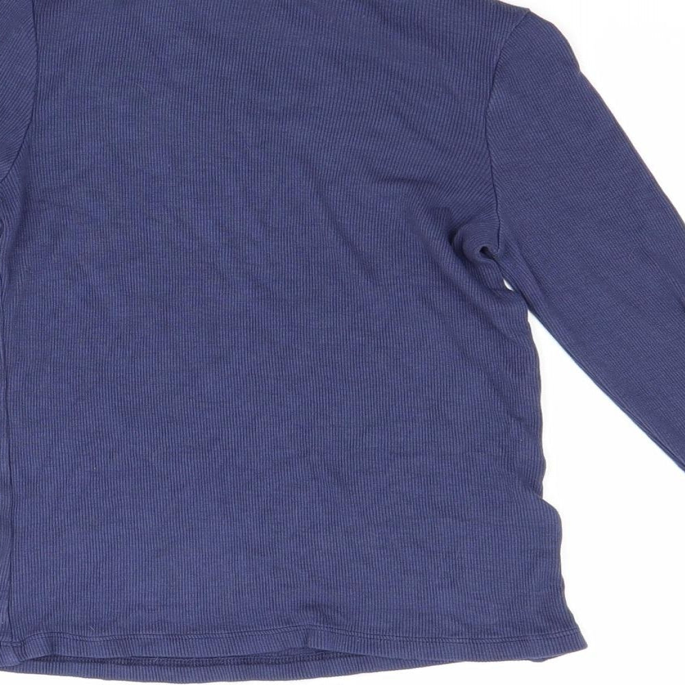 Marks and Spencer Girls Blue Pullover Jumper Size 9-10 Years