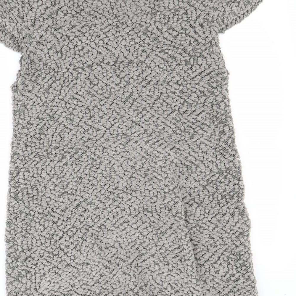 Jasmine Womens Grey Jumper Dress Size L
