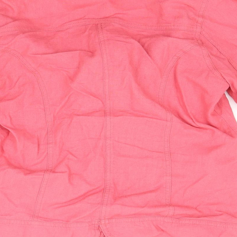 M&Co Womens Red Jacket Size 10