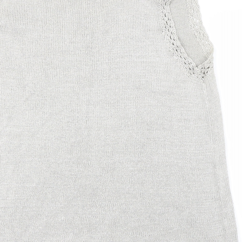 Preworn Womens Grey Pullover Jumper Size 2