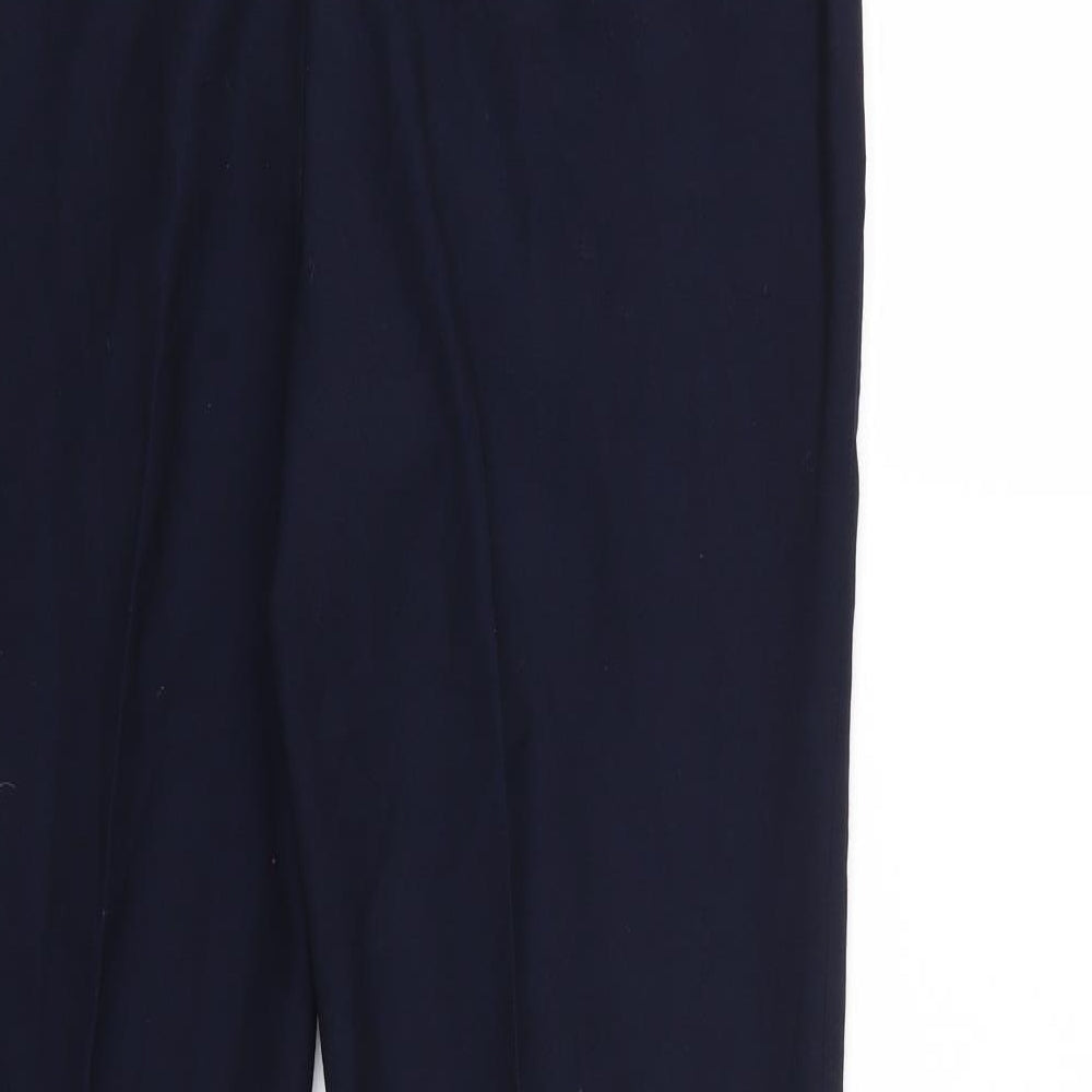 Topman Womens Blue Cropped Trousers Size 32 L28 in