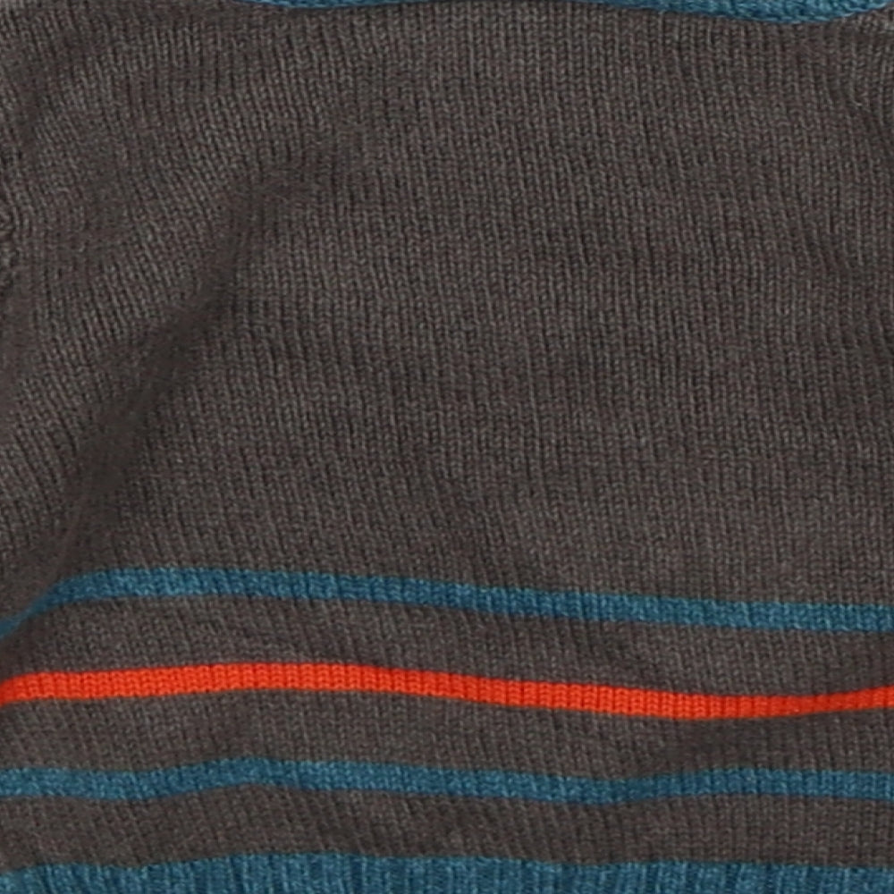 Mini Club Boys Grey Knit Pullover Jumper Size 9-12 Months