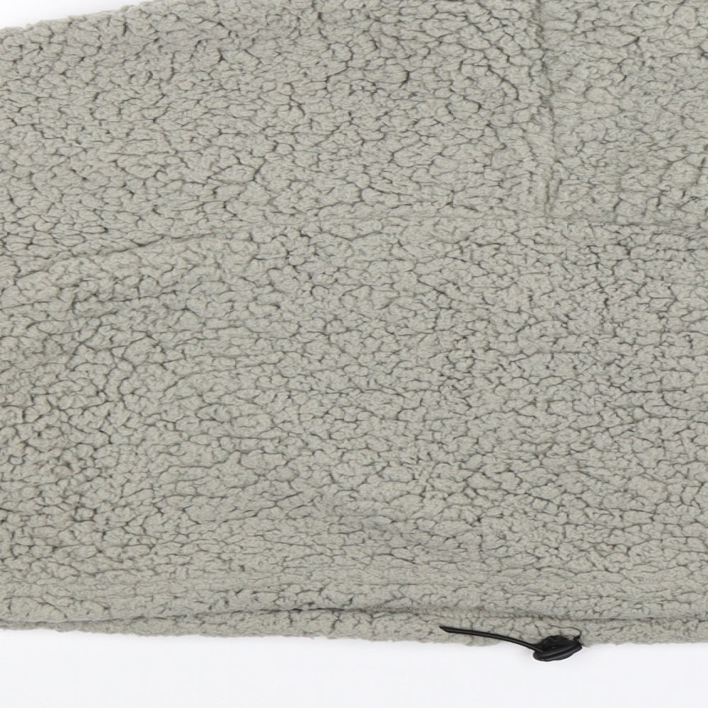 SheIn Womens Grey Fleece Jacket Size S