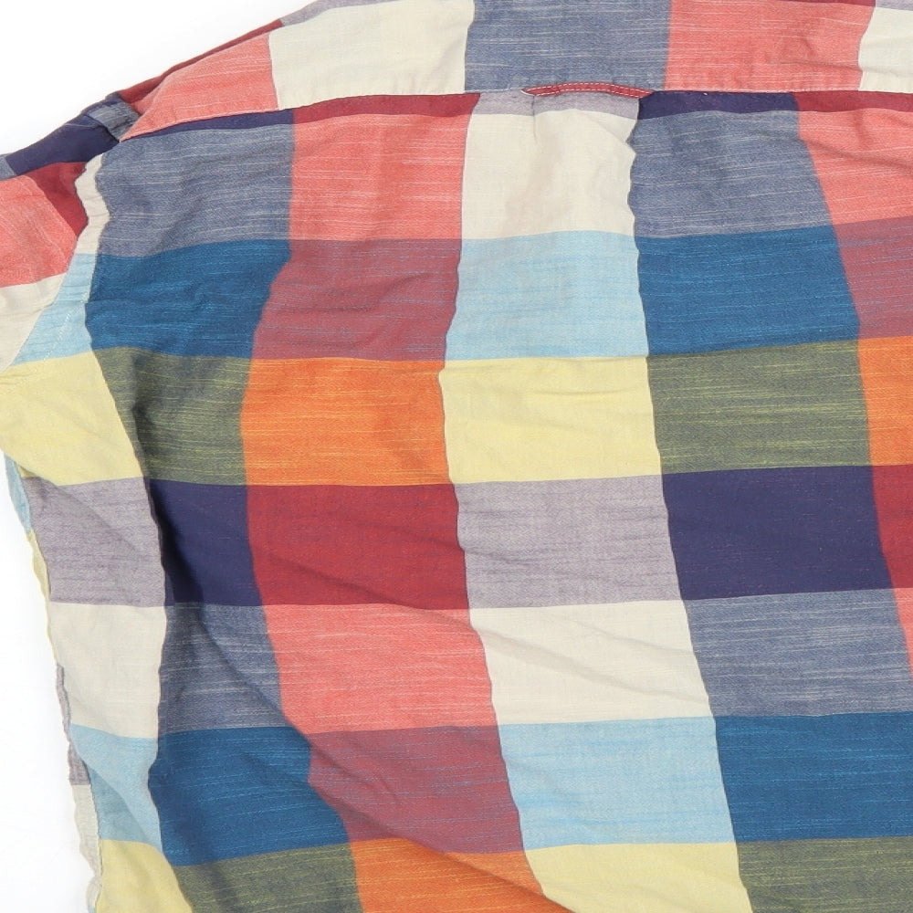 label of graded goods Womens Multicoloured Camouflage Basic Button-Up Size 4